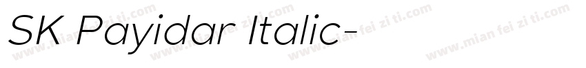 SK Payidar Italic字体转换